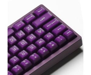 ULTRAEQUIP - Copritasti in giada viola, 142 tasti, in PBT, profilo RSA, verde traslucido, set personalizzato per tastiera meccanica ISO ANSI 60, 75, 80, 95, 100%