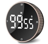 Ultralent Timer da Cucina Digitale Magnetico,Cronometro Conto Alla Rovescia, Timer Visivo,Grande LED,Allarme Forte,Facile per Bambini, La Classe, Cucinare,Imparare a Suonare Il Fitness