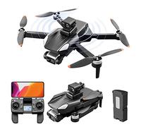 Ultralight And Foldable Drones with Camera for Adults 25 Minutes Flight Time Brushless Motor Follow Me Headless Mode GPS Auto Return Drones for Beginners (Black 1 Battery)