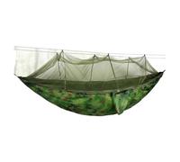 Ultralight Portable Camping Hammock With Mosquito Net Double Outdoor Leisure Gear ，Compatible For 2 Person Travel(Camouflage)
