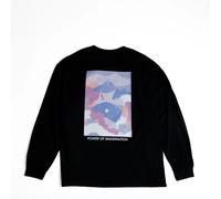 ULTRAMAN | T-Shirt Vintage A Maniche Lunghe (Nera) (X-Large) Frankie Cihi Nuova