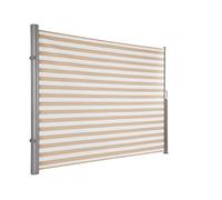 Ultranatura Tenda da Sole Maui - Tenda Laterale avvolgibile Come Protezione dagli sguardi indiscreti da Fissare verticalmente - 300 x 180cm, Crema/Bianco
