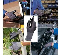 Ultrane 553, guanti da lavoro da uomo, in nitrile, guanti per meccanici, operai delle costruzioni, giardinaggio, operai, commercianti, guanti protettivi di sicurezza, taglia 9, L (1 paio)