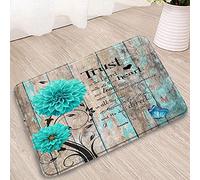 Ultraresistente Zerbino Inspirational Quote Trust in The Lord Zerbini per esterni Tappeto da Bagno 40×60cm per Doccia,Terrazzo,Ufficio