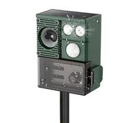 Ultrasonic Animal Repeller - Waterproof Device, Flashing Light Alarm System, Motion Detection Activation, Solar Energy Powered | Weatherproof Durablee Construction, Simple Installation