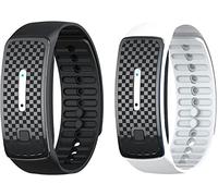 Ultrasonic Body Shape Wristband,Lymph Drainage Magnetic Bracelet, Magnetic Lymph Detox Drainage Bracelet for All Men and Women (Black+white)