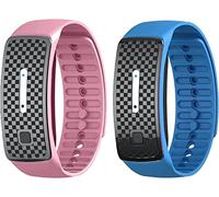 Ultrasonic Body Shape Wristband,Lymph Drainage Magnetic Bracelet, Magnetic Lymph Detox Drainage Bracelet for All Men and Women (Blue+pink)