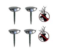Ultrasonic Deer Repeller - 4 Pack - Solar Powered - Get Rid of Deer in 48 Hours