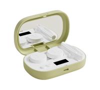 Ultrasonic Lens Cleaner Machine, Soft Lenses Daily Care Device with 5 modalità, 3.86x2.6x3.54 pollici Ricaricabile Intelligent Cleaning Solution Soak Case for Adults, Family, Friends