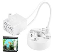 Ultrasonic Mist Maker, Pond Mister Atomizer Fogger, 1.85x1.85x0.98 Inch LED Light Fog Machine & Compact Design, Water Fountain Generator for Aquarium Garden Decoration, or Outdoor