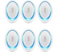 Ultrasonic Pest Repeller(6 Packs), Electronic Mouse Repeller Plug in Bug Repellent for Indoor Pest Control for Mice, Mosquitoes, Spiders, Cockroaches, Ants, Flea, Vermin Harmless to Pets and Human