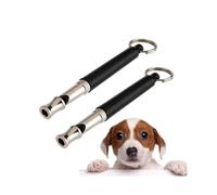 Ultrasonic Professional Dog Whistles Training Whistles(2Pcs, Black)