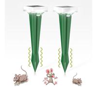 Ultrasonico Solare Alimentato Animale Deterrente per Giardino,Repellente Gatti Con 3 modalità,Piccioni ultrasonico esterno Luce LED,Repellente Solare per Piccioni,Fermare Gatti,Scoiattoli,Cani, Volpi