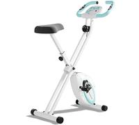 Ultrasport F-Bike Cyclette da Casa Pieghevole I Cyclette Pieghevole da Casa fino a 130 KG con Sella Extra Confortevole e LCD Display, Cyclette da Camera (Menta)