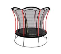 Ultrasport Lotus Trampolino da Giardino, 4 Diametri, Telaio Zincato, per Bambini Con Grandi Dotazioni di Sicurezza, Ø 244 cm
