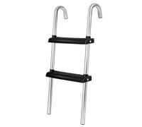 Ultrasport Scala trampolino, per trampolino giardino, da appendere, gradini extra larghi, utilizzato piedi nudi, estremamente stabile, per trampolini di Ø 183-244 cm, Resistente UV e agli atmosferici