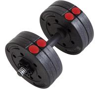 Ultrasport Set di manubri corti, 10 kg, set di manubri regolabili, manubri con 4 pesi da 2,5 kg e chiusure a stella, Dumbbell, manubri corti per allenamento a casa