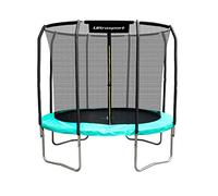 Ultrasport Trampolino rotondo, buona attrezzatura di sicurezza, trampolino rotondo per tecniche di salto complesse, telaio stabile, trampolino da esterno in 2 misure, 213x274 cm
