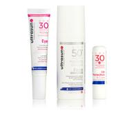 Ultrasun Kit 3 solari viso e labbra Regular o Tinted