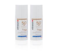 Ultrasun Tinted Protezione solare viso colorata SPF50 (2x50ml)