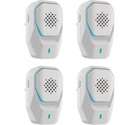 Ultrasuoni per Topi - 4 Pack Dissuasore per Topi - 2 Modalità di Funzionamento Antizanzare Ultrasuoni - Potente Repellente per Ratti/Formiche/Insetti/Scarafaggi/Ragni/Flea e Altri Roditori