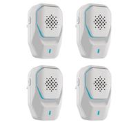 Ultrasuoni per Topi - 4 Pack Dissuasore per Topi - 2 Modalità di Funzionamento Antizanzare Ultrasuoni - Potente Repellente per Topi Ratti, Formiche, Insetti, Scarafaggi, Ragni, Flea, e Altri Roditori