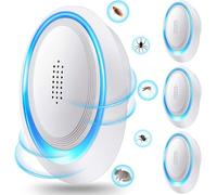 Ultrasuoni per Topi 6 Pack，Repellente Ultrasuoni Anti Zanzare, Elettrico Ultrasuoni Antizanzare, Repellente Ultrasuoni per Anti Topi, Zanzare, Scarafaggi, Formiche, Ragni, Roditori