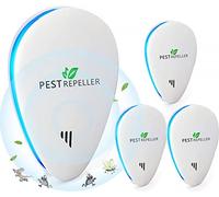 Ultrasuoni per Topi,Repellente Ultrasuoni Anti Zanzare Ultrasuoni Interno Dispositivo Anti Topi, Insetti, Zanzare, Scarafaggi, Ratti, Formiche, Ragni 4 Pack