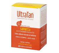 FARMADERBE Ultra tan - 10 salviette autoabbronzanti per viso e corpo monouso