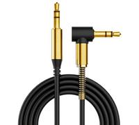 ULTRICS Cavo Aux 3M, Placcato Oro ad Angolo Cavo Audio Jack 3,5mm Ausiliario Maschio a Maschio per Cuffie e Auto Compatibile con MP3, iPhone, iPad, Autoradio, Altoparlanti, Tablet PC Laptop