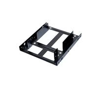 Ultron Telaio da incasso Duo interno, 2 x 2,5 pollici, SSD/HDD in metallo, nero