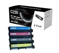 ULUCAN Cartucce Toner C230 Compatibili Senza Chip per Stampanti Laser per Xerox C230 C235 Accessori Sostituzione Toner Ad Alta capacità Nero Magenta Ciano Giallo,4 Colors-4 Pack