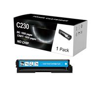 ULUCAN Cartuccia Toner Ciano Sostitutiva (Senza Chip) per Stampante per Xerox C230 C235, Alta capacità 1500 Pagine,Cyan-1 Pack