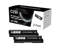 ULUCAN Cartuccia Toner Nero C230/C235 per Stampante per Xerox C230 C235 Ad Alta Resa 3000 Pagine, Senza Chip, Sostituzione 006R04383,Black-2 Pack