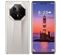 ULUCAN Mate70 RS 5G Cellulari Sbloccati, Smartphone con Schermo HD Incell da 7,3 Pollici, Android 14, Fotocamera con Modalità Notturna, Processore Snapdragon 8 Elite Veloce,White-1TB