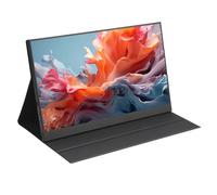 ULUCAN Monitor portatile da 15,6'' Full HD 1920x1080P LED, schermo IPS 100% sRGB per computer con porta HDMI/VGA di tipo B, display esterno per Windows 7/8/10/11 OS Laptop MAC PS3 PS4,Black-15.6''