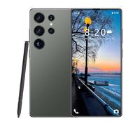 ULUCAN Smartphone Adventure per S24 Ultra con penna integrata, telefoni cellulari Android 5G versione globale, 16 GB RAM 1 TB ROM, schermo intero originale da 7,3 pollici, Bluetooth,Green-1TB
