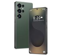 ULUCAN Smartphone Android S25 Ultra (penna integrata), 16 GB 1 TB, batteria da 8000 mAh, telefoni cellulari da 7,3" senza contratto, sblocco con impronta digitale facciale, GPS,Green-1TB
