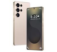 ULUCAN Smartphone Android S25 Ultra (penna integrata), 16 GB 1 TB, batteria da 8000 mAh, telefoni cellulari da 7,3" senza contratto, sblocco con impronta digitale facciale, GPS,Desert Gold-1TB