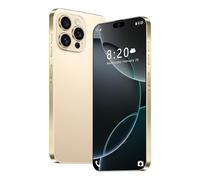 ULUCAN Smartphone I16Pro Max 5G, telefoni cellulari con schermo HD da 7,3 pollici, batteria da 8000 mAh, cellulare Dual SIM Dual Standby da 16 GB 1 TB, smartphone senza SIM versione globale,Gold-1TB