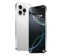 ULUCAN Smartphone I16Pro Max 5G, telefoni cellulari con schermo HD da 7,3 pollici, batteria da 8000 mAh, cellulare Dual SIM Dual Standby da 16 GB 1 TB, smartphone senza SIM versione globale,White-1TB
