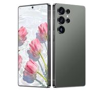 ULUCAN Smartphone S24 Ultra Outdoor con penna integrata, schermo intero originale da 7,3 pollici, tripla fotocamera impermeabile, sensore di gravità, sistema operativo Android 14.0,Green-1TB