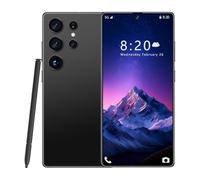 ULUCAN Smartphone sbloccato da 7,3" per S25 Ultra con penna integrata, 5G (versione globale), 16 GB di RAM, 1 TB di ROM, telefono da ufficio, Android 14, smartphone sbloccato di fabbrica,Black-7.3