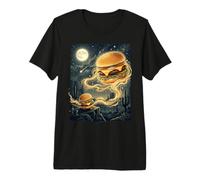 Ululando a Burger Divertente Burger Ossessione Amante Burger Maglietta Premium