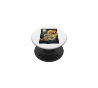 Ululando a Burger Divertente Burger Ossessione Amante Burger PopSockets PopGrip Adesivo