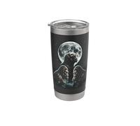 Ululando Alla Luna Tre Sasquatch Cryptid Bigfoot Bicchiere termico in acciaio inox doppia parete