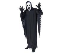 Ululando Fantasma Costume Uomo Halloween Grim Reaper + Maschera Costume