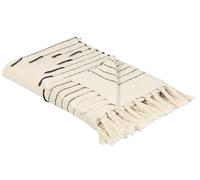 ULUYOL Cotone Coperta Beige 130 x 170 cm
