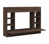 ULUYYUC 105 x 48 x 75 cm, colore marrone rovere con 6 scomparti e ripiano superiore, portata 30 kg