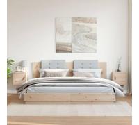 ULUYYUC 2 Mensole da Parete in Legno Massello di Pino, Dimensioni 31.5x30x30 cm, Scaffale Portaoggetti da Muro per Cucina Bagno Soggiorno, Design Salvaspazio Multiuso